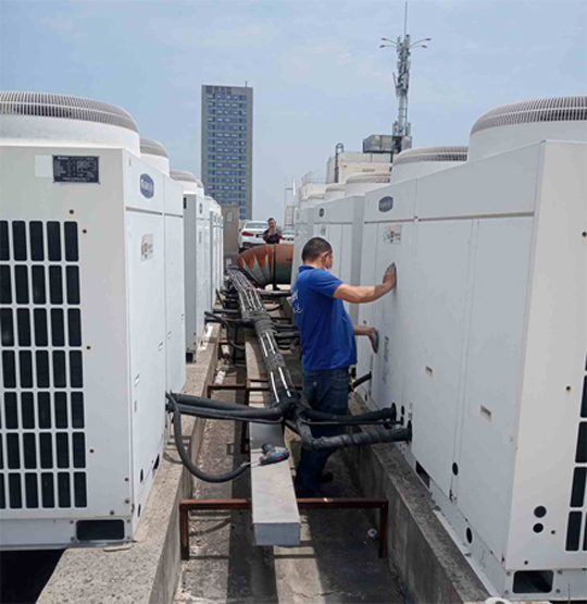 东西湖中央空调制热和不制冷系统维修方法